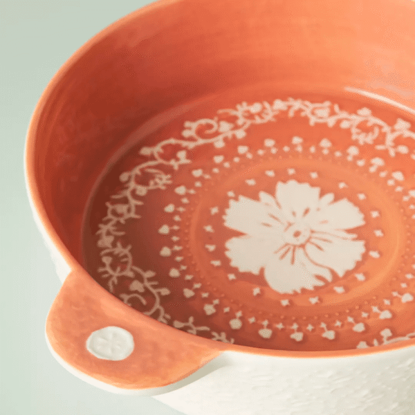 Pink Flower Dish